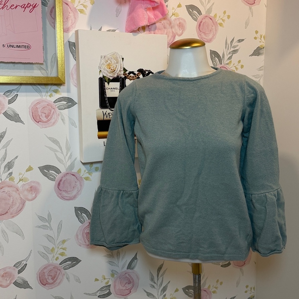 Benedetta B Chic Light Blue Long Sleeve Sweater Women's Top